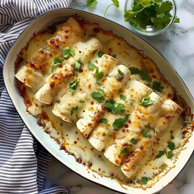 Best White Rotisserie Chicken Enchiladas