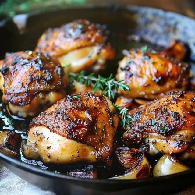 Baked Boneless Chicken Thighs with Simple Seasonings for Tender Taste