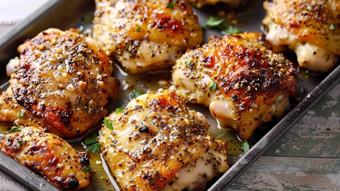 Garlic Parmesan Chicken Thighs