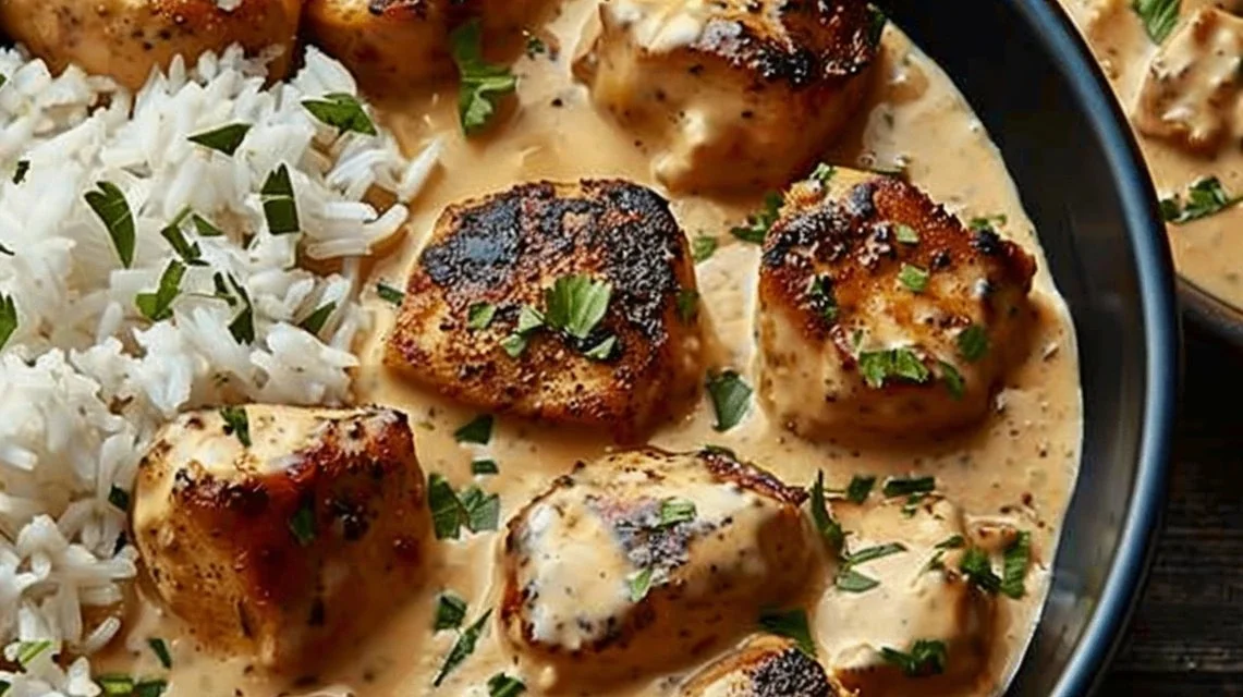 Creamy Smothered Chicken and Rice
