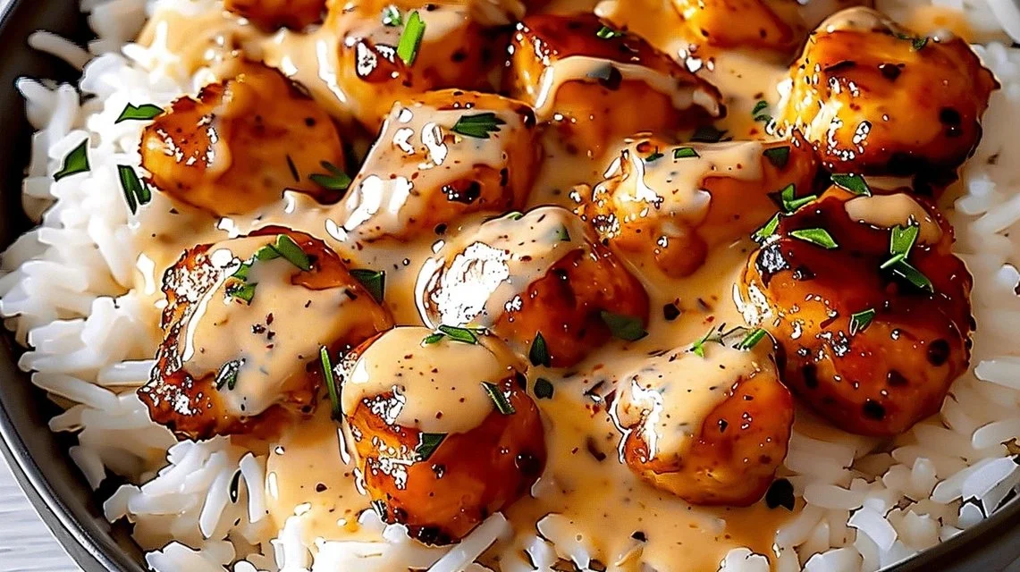 Creamy Smothered Chicken and Rice