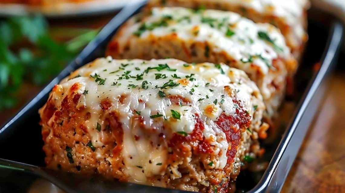 Garlic Parmesan Chicken Meatloaves