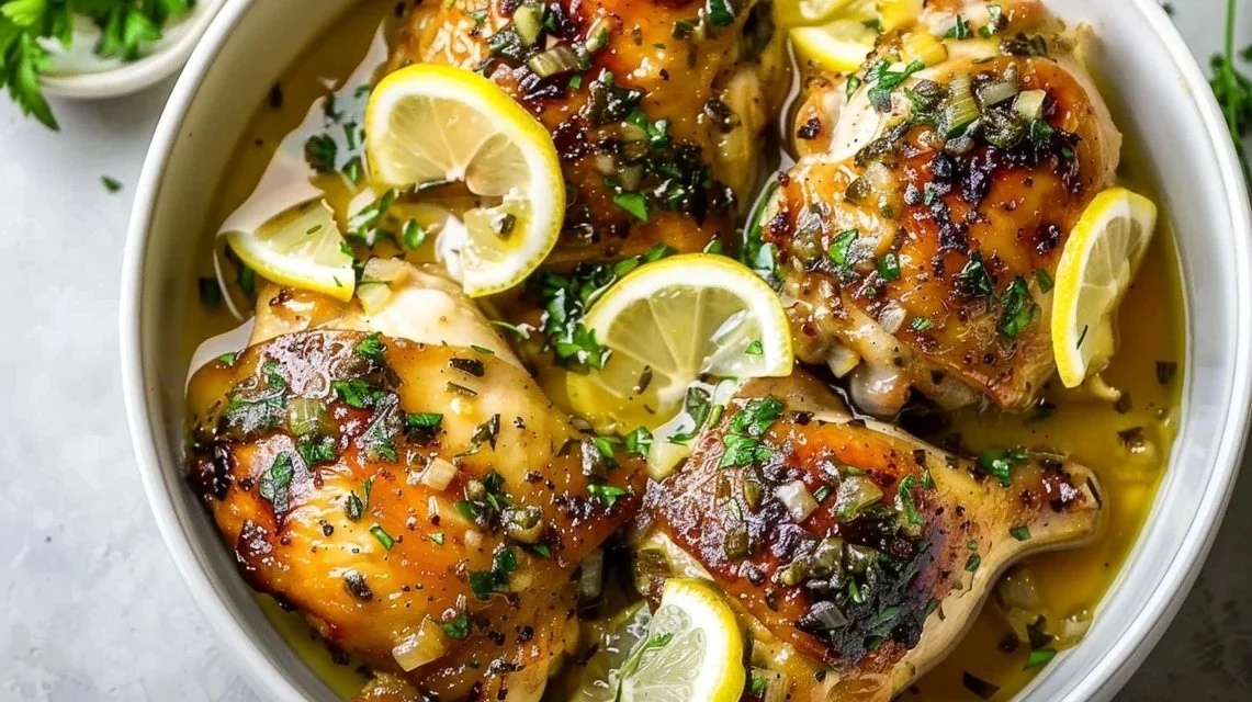 Slow Cooker Lemon Garlic Butter Chicken