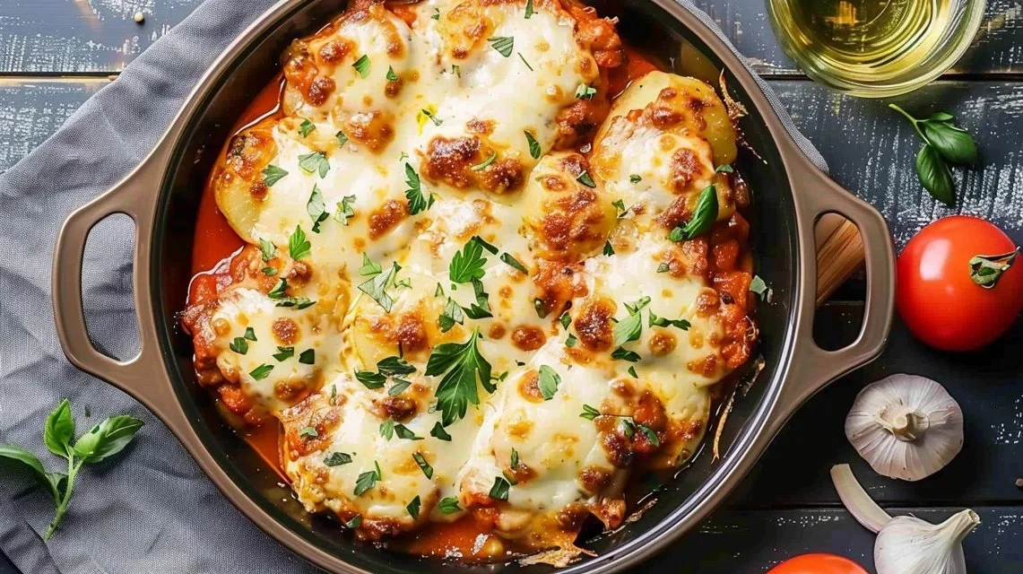 Power-Packed High Protein Cheesy Chicken & Potatoes