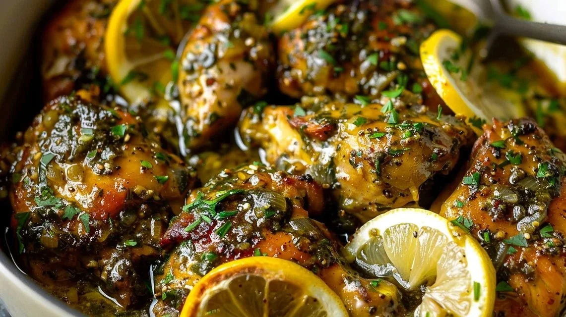 Slow Cooker Lemon Garlic Butter Chicken