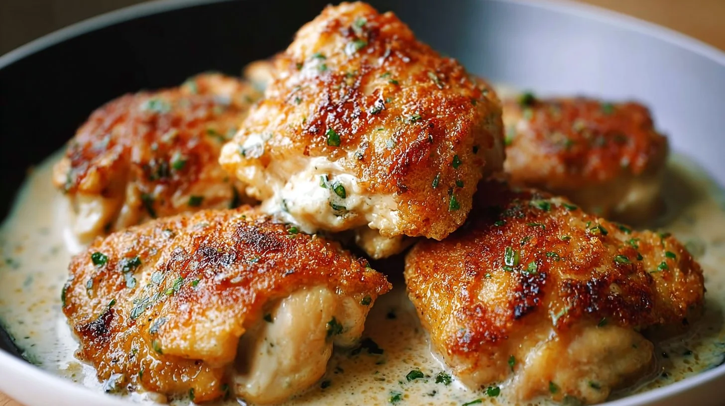 Crispy Air Fryer Boneless Skinless Chicken Thighs