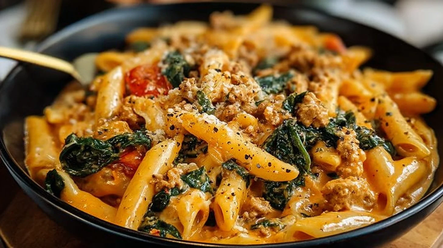 Creamy Ground Chicken Pasta
