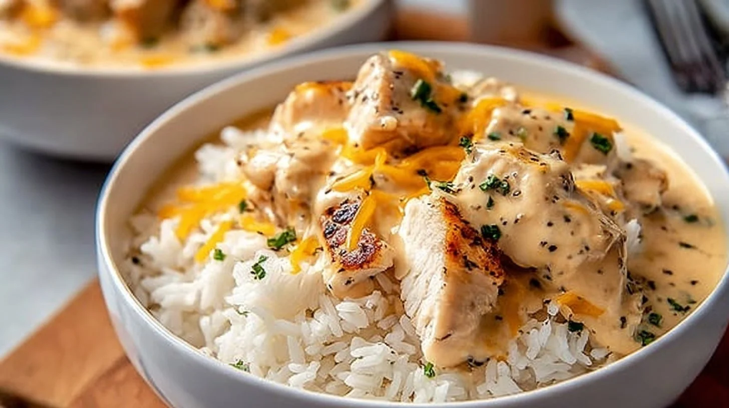 Creamy Smothered Chicken and Rice