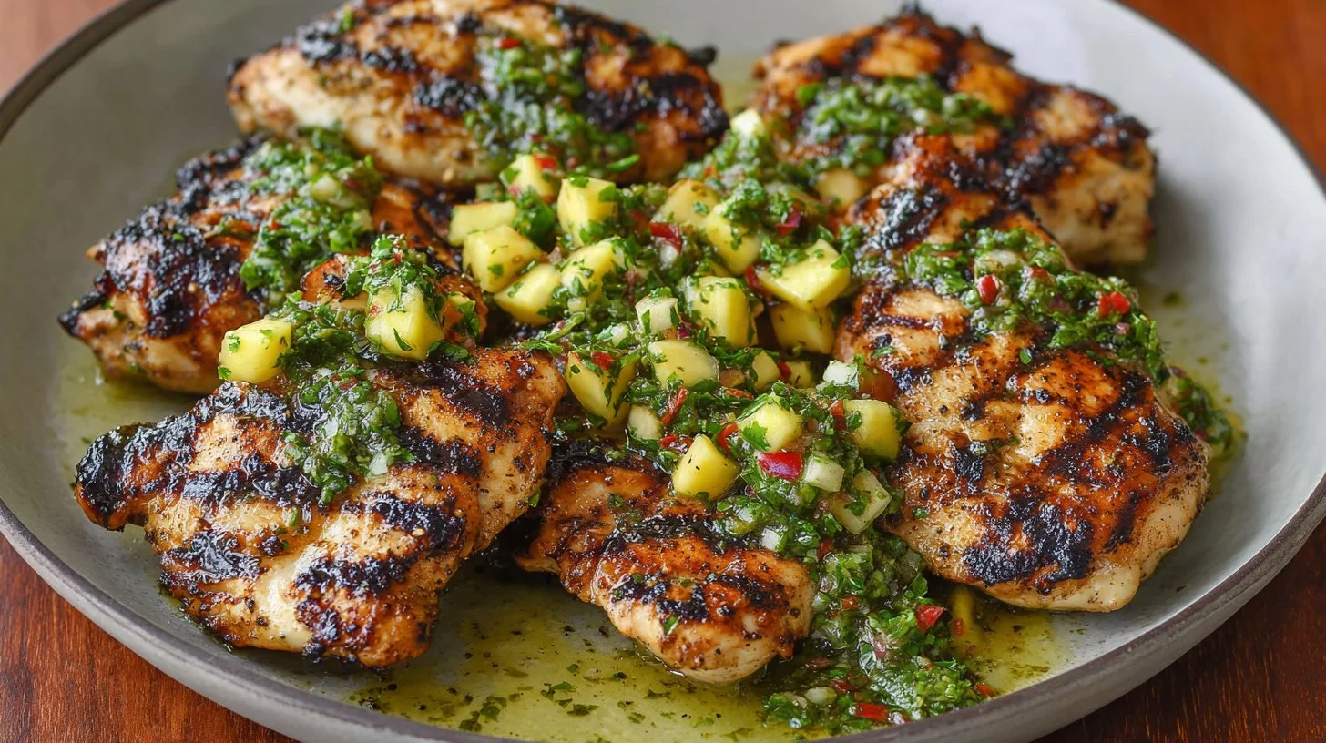Healthy Honey Lime Chicken with Mango Salsa