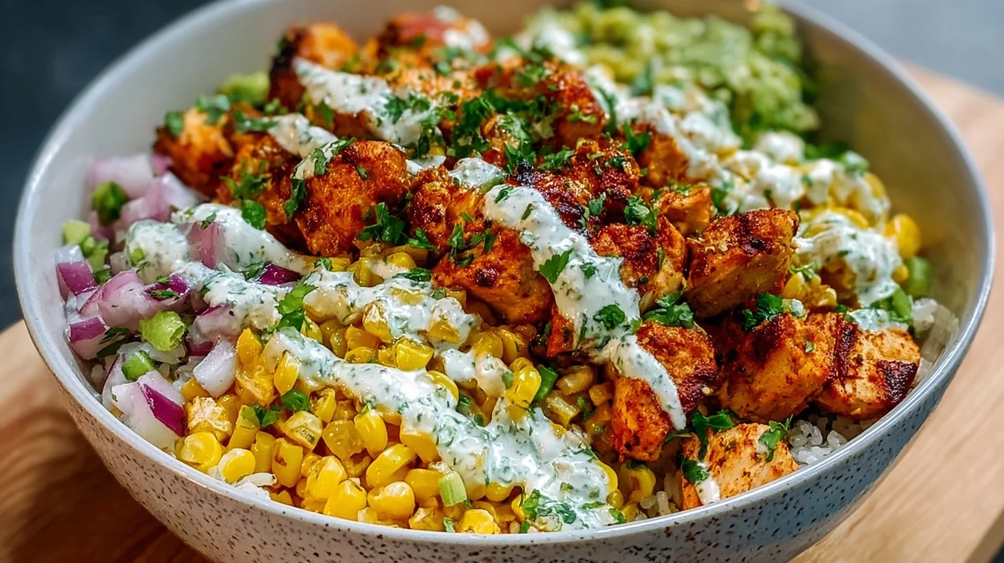Healthy Street Corn Chicken Bowl