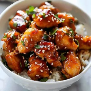 Delicious Honey Garlic Chicken served with vegetables on a plate