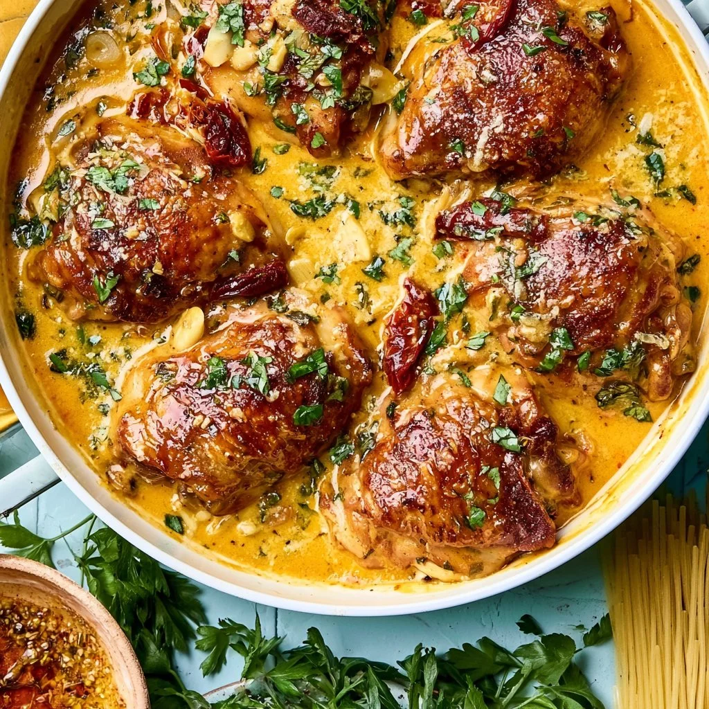 Creamy Marry Me Chicken served from a crockpot for a delicious dinner meal