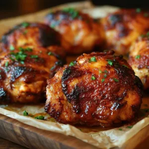 Delicious easy chicken thigh dinner prepared for a busy weeknight meal.