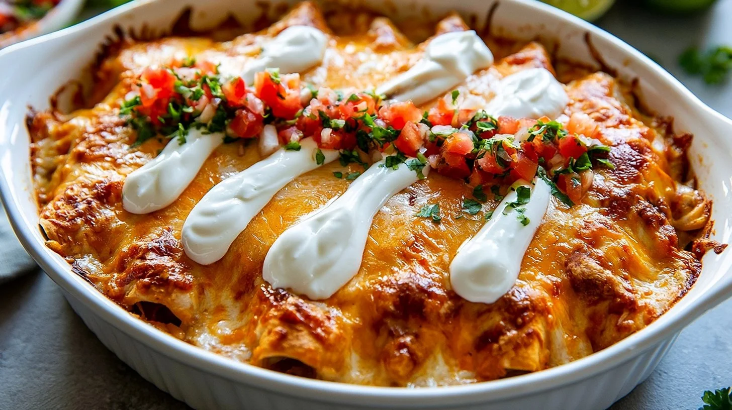 Easy Shredded Chicken Enchiladas for Family Dinner
